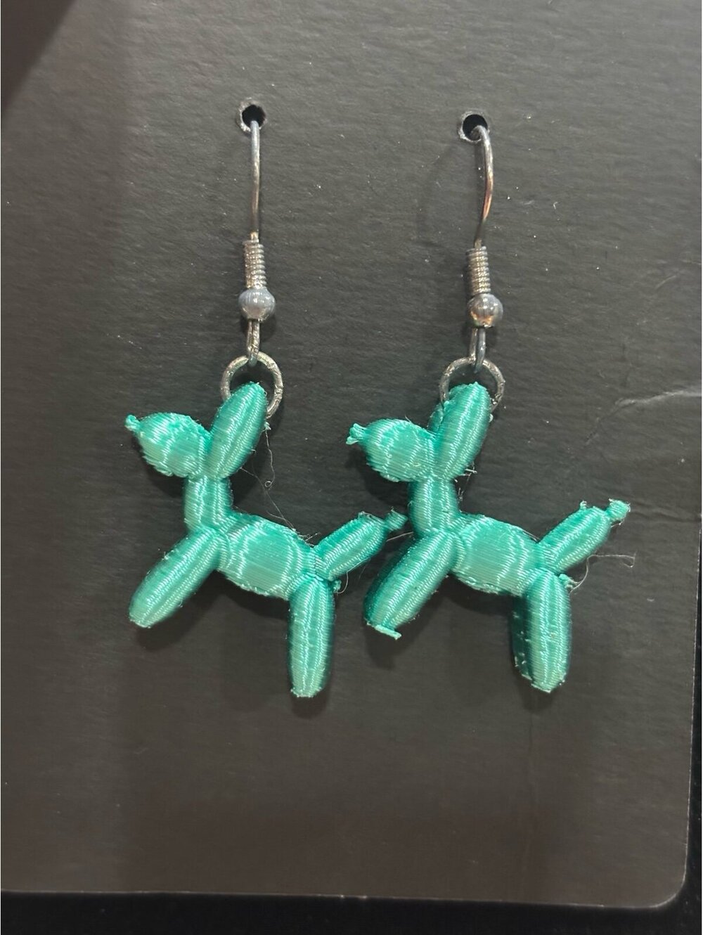 3D Printed Balloon Dog Earrings